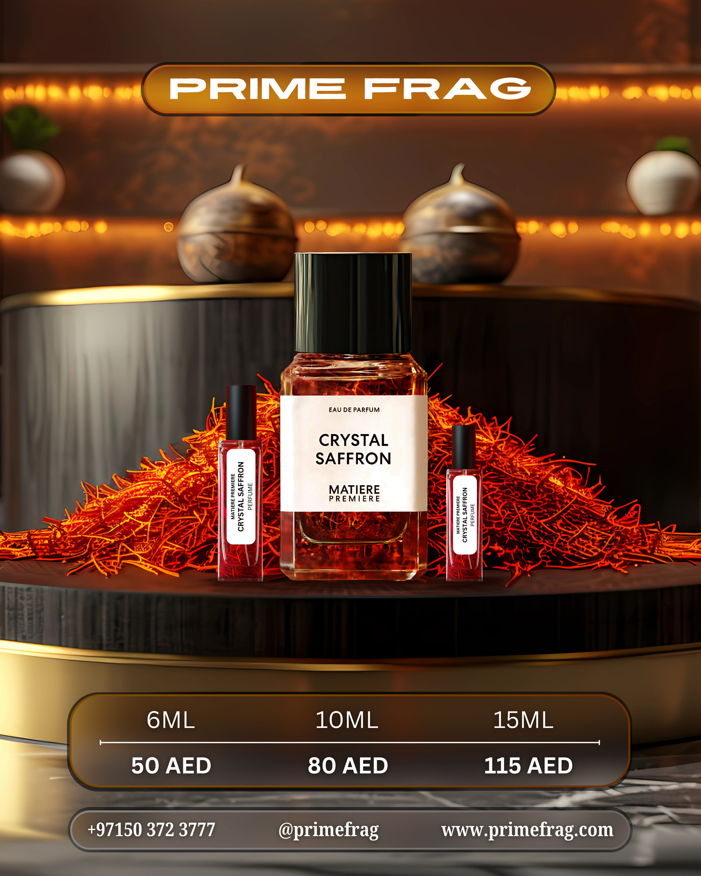 MATIERE PREMIERE CRYSTAL SAFFRON